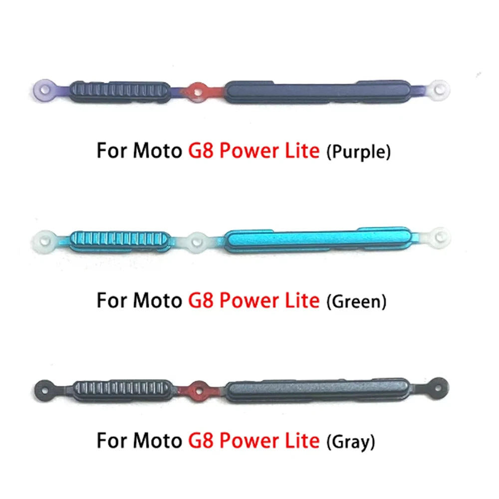 10Pcs, Power Button + Volume Side Button Key For Motorola Moto G6 G7 G8 G9 Plus Play Power Lite Replacement Parts Motorola phone repair parts