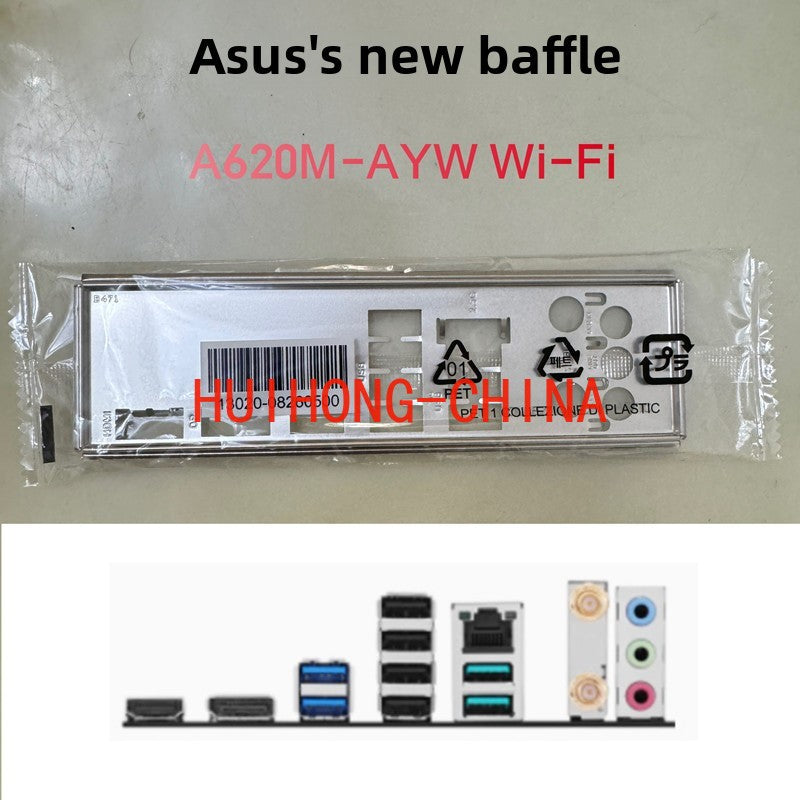 New original ASUS A620M-AYW WIFI main board baffle, computer baffle IO baffle, unopened BRAKET IO SHIELD