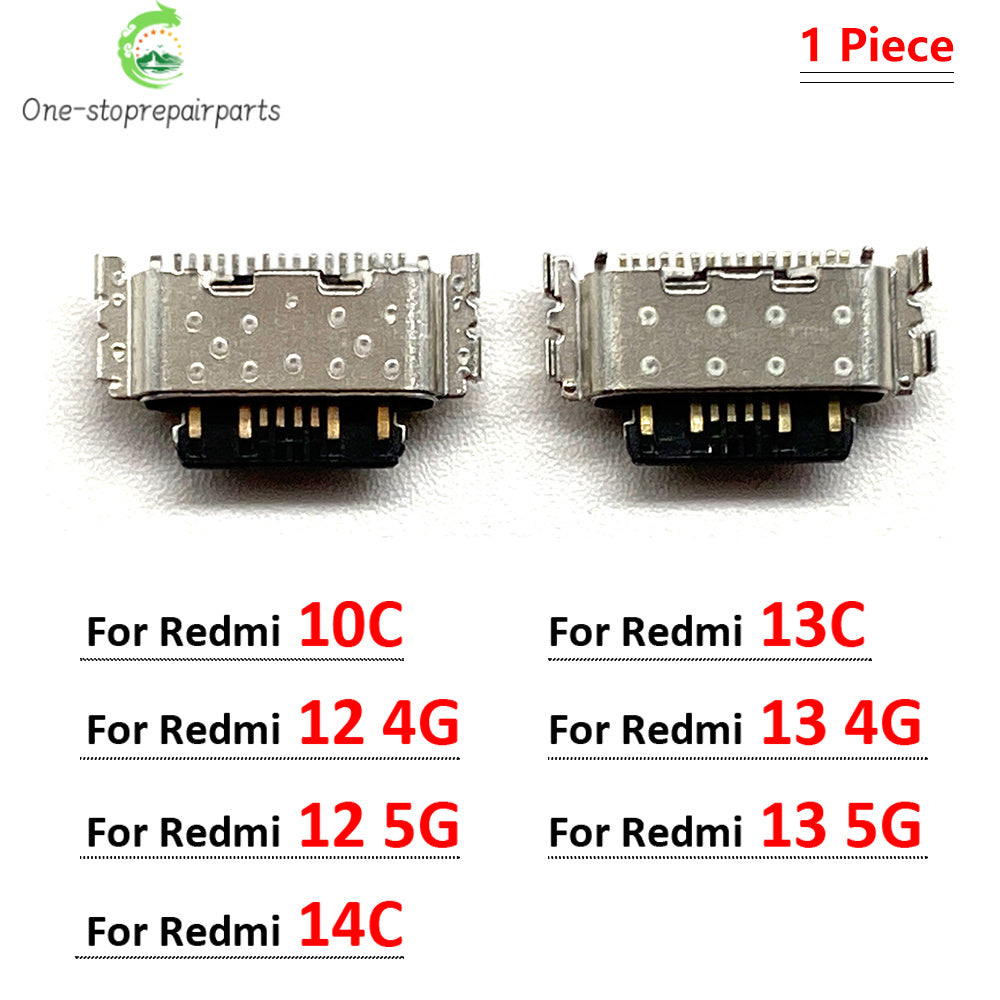 New USB Charging Port Connector Charge Jack Socket Plug Dock For Xiaomi Redmi 8 8A 9 9A 9C 9T 10 10A 10C 12 12C 13 13C 14C 4G 5G Xiaomi Xiao mi phone repair parts
