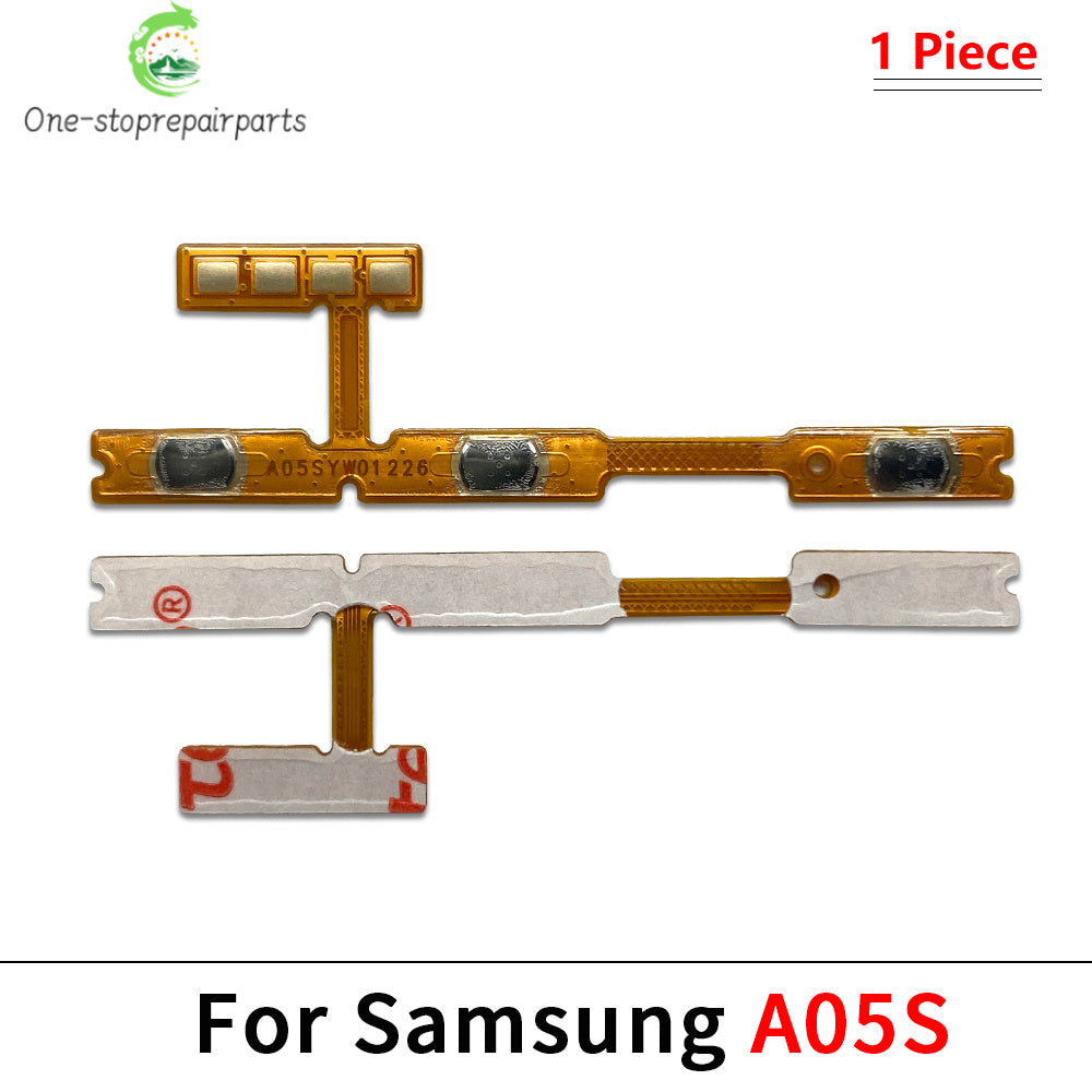 50Pcs, Power on off Volume Key Button Flex Cable For Samsung A13 A23 A33 A73 A53 A14 A24 A34 A54 A15 A35 A55 A04 A05 A05 4G 5G Samsung phone repair parts