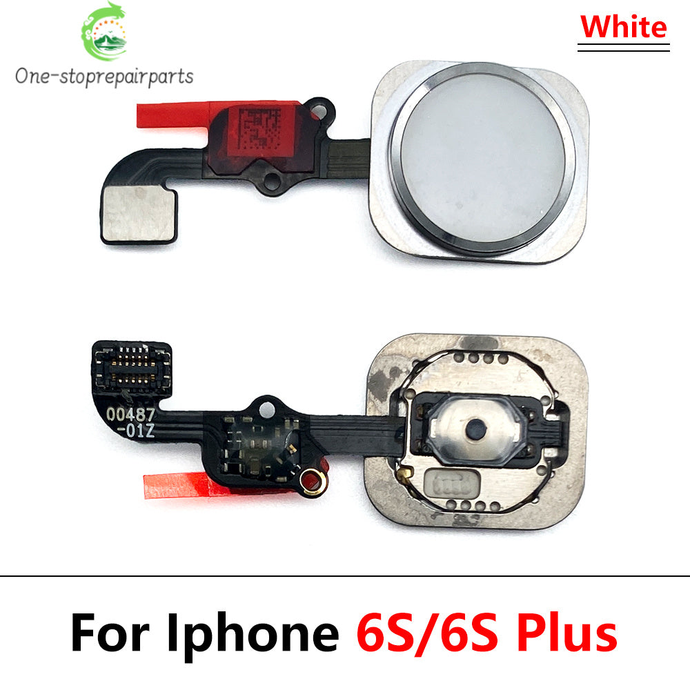 Home Button For iPhone 6 6P 6s Plus Menu HomeButton Key With Flex Cable Replacement Parts iPhone phone repair parts