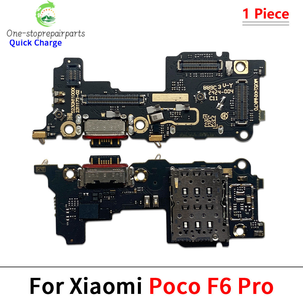 New Dock Connector USB Charger Charging Board Port Flex Cable For Xiaomi Poco F4 F5 F6 X3 X4 X5 X6 M3 M4 M5 Pro 4G 5G GT Xiaomi Xiao mi phone repair parts