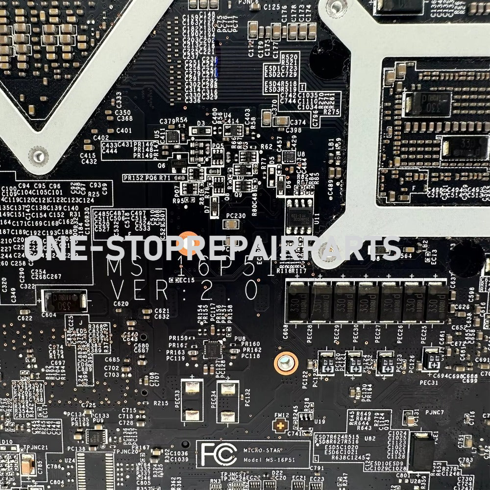 MS-16P51 Laptop Motherboard For MSI MS-16P5 GE63 Notebook Mainboard i5-8300H i7-8750H E1-2167M GTX1050Ti 1060 1070 P3200 MSI laptop repair parts