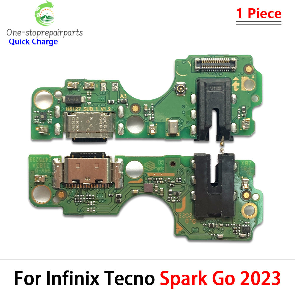 10Pcs, USB Charge Port Dock Connector Charging Board Flex Cable For Tecno Spark 5 6 Air 7 7T 8 8C 8P 8T 10C 9 20 Pro Go 2022 Tecno phone repair parts