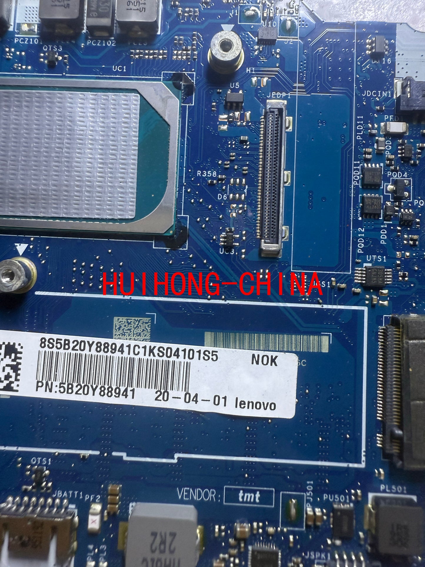 Lenovo Ideapad 5-14IIL05 LA-J551P main board i5-10 8G/16G 5B20Y89037