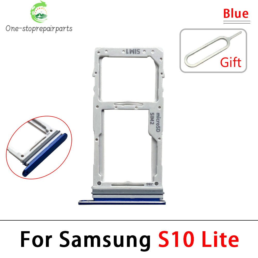 New SiM Tray For Samsung S10 Lite SIM Card Slot SD Card Tray Holder Adapter Samsung phone repair parts