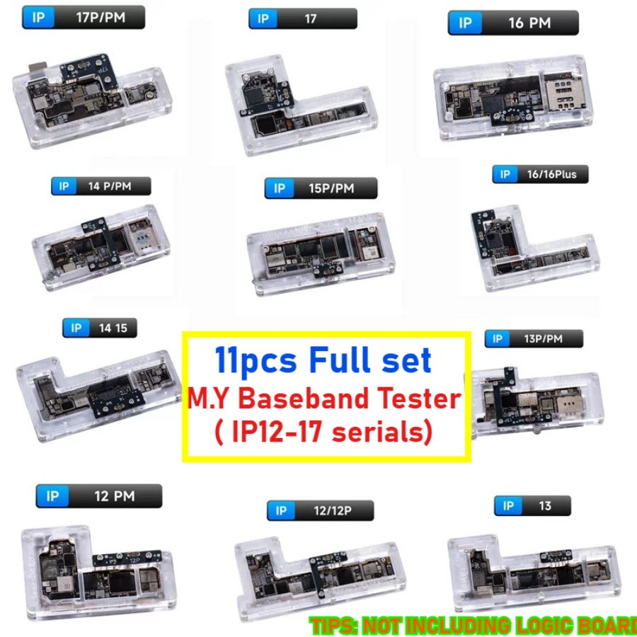 YCS M.Y Baseband Signal Tester Fixture Mainboard Test Stand Probe for iPhone 12 to iPhone 17 Promax Motherboard Circuit Fault Detection Chip Detection Diagnostic Tool Repair Professional Repair Tools