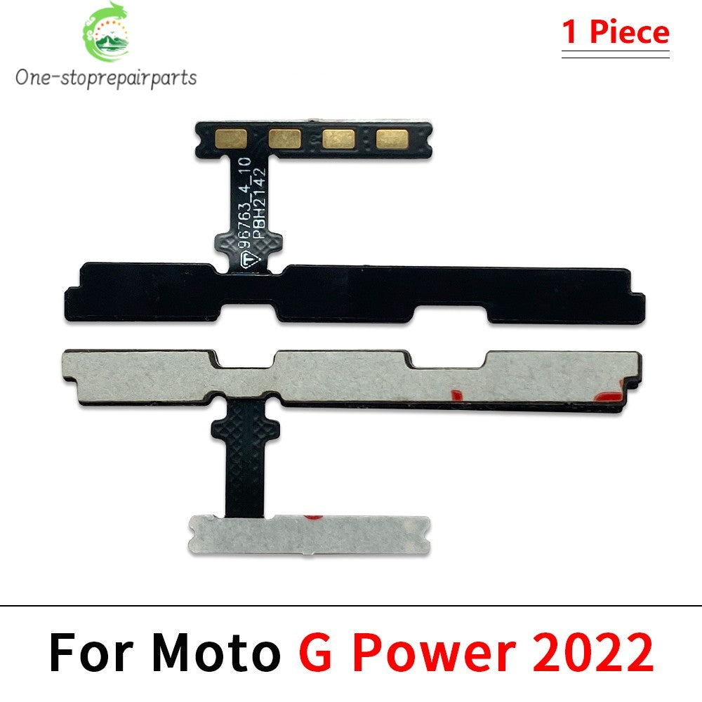 10Pcs, Power Switch On/Off Button Volume Key Button Flex Cable For Motorola Moto G 5G Plus Power Stylus Play Pure 2021 2022 Motorola phone repair parts