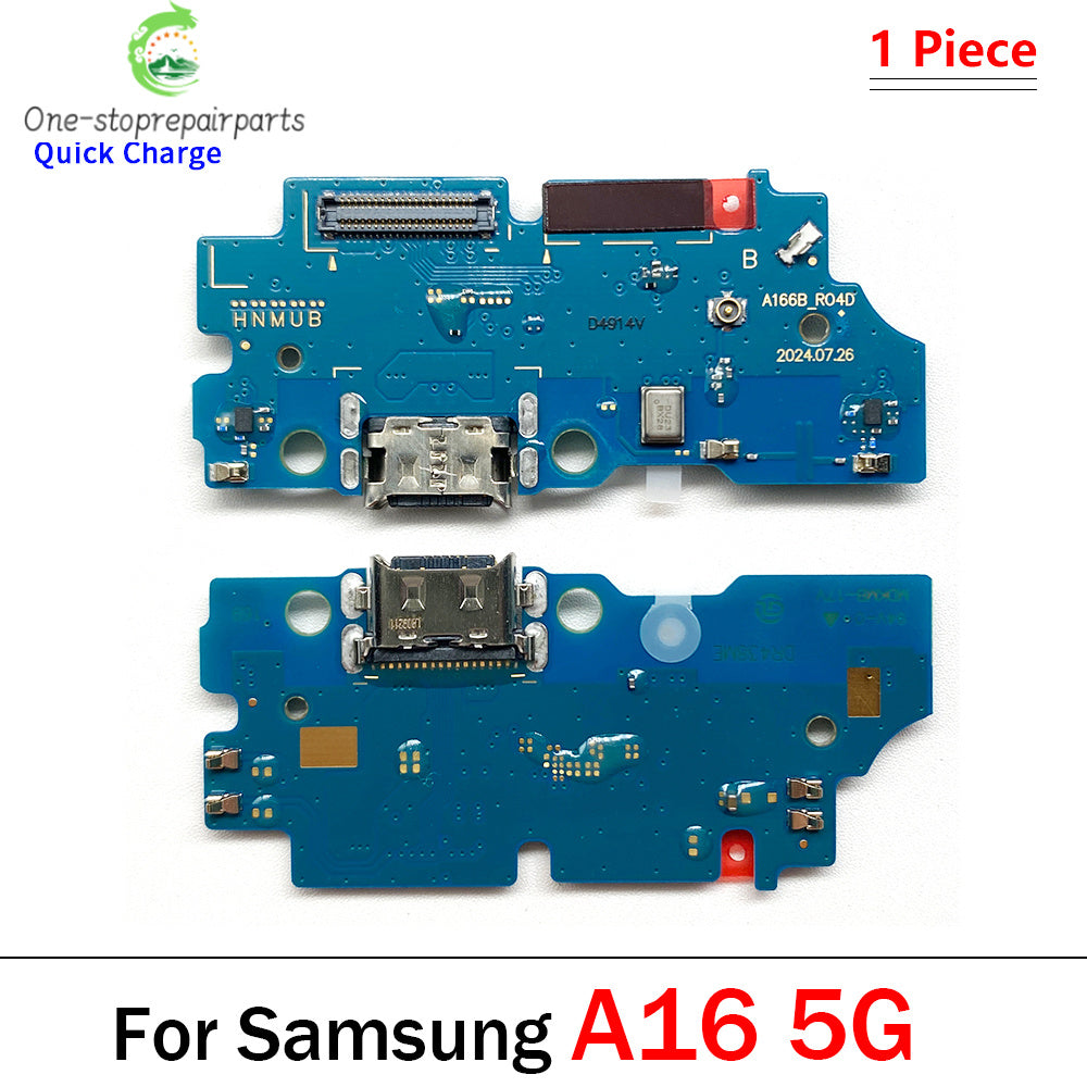 New USB Charging Port Board Flex Cable Connector Parts For Samsung A05 A05s A15 A25 A35 A55 A06 A16 4G 5G Microphone Module Samsung phone repair parts