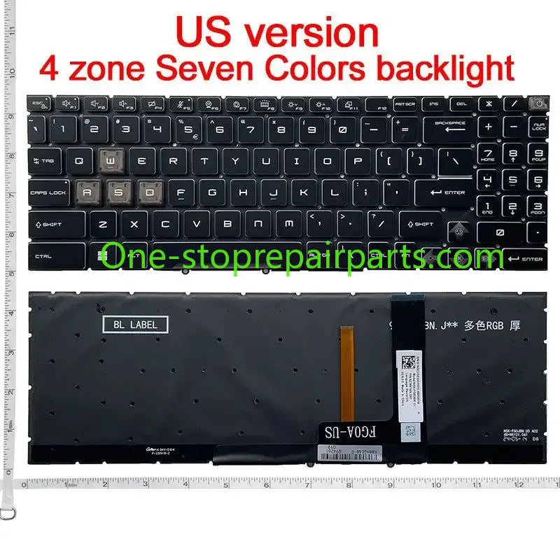 US NEW Laptop Keyboard For MSI VECTOR GP68HX 13V GP68 GE68 GP78 GE78 GE78HX GS77 GT77HX MS-17S1 15H1 15H2 15K1 15HK 1585 1583 MSI laptop repair parts