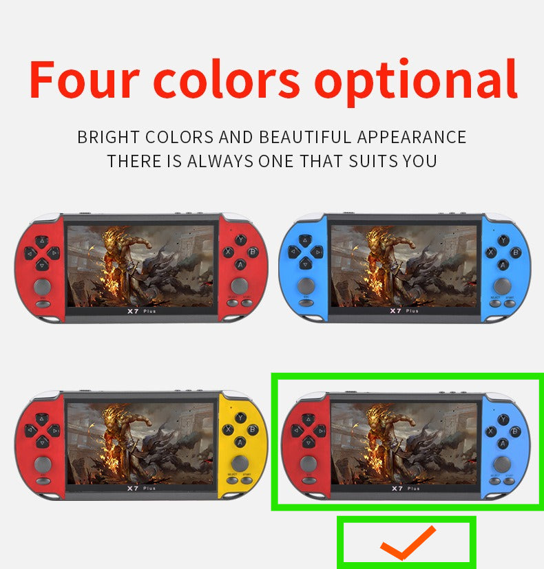 5.1" nch x7 plus HD 15000 games Dual Joystick Handheld Game Player console Nostalgic 128-bit retro game console