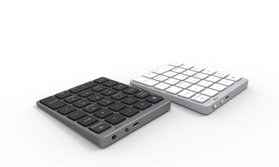 Aluminum alloy 28-key numeric keypad mini portable bluetooth numeric keypad charging bluetooth phablet keypad
