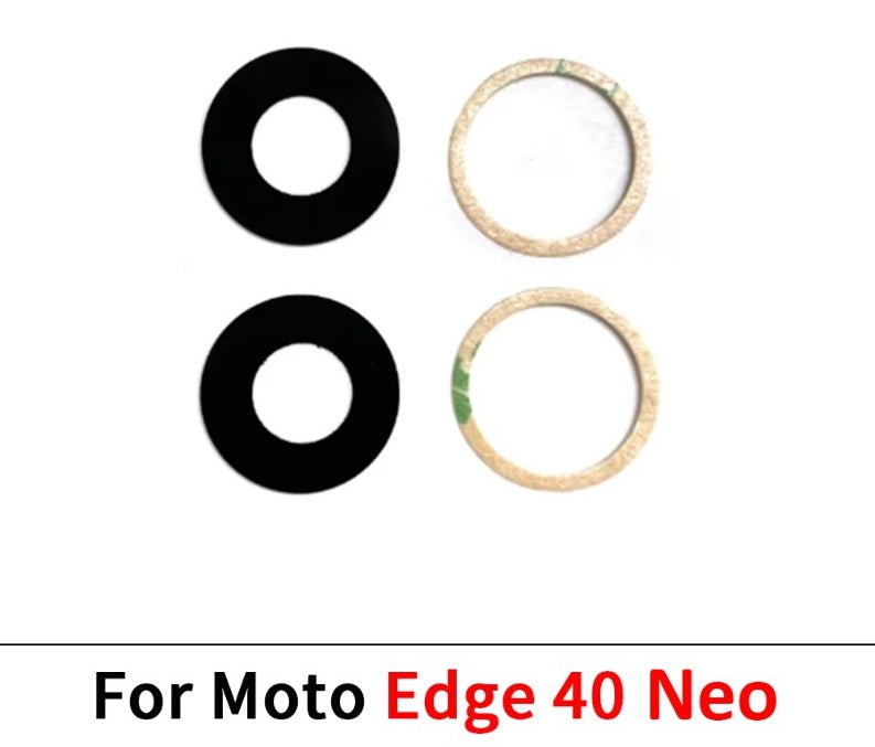 New Camera Glass Lens Back Rear Camera Glass Lens with Ahesive Sticker For Motorola Moto Edge 20 30 40 Pro Lite Neo Fusion Motorola phone repair parts