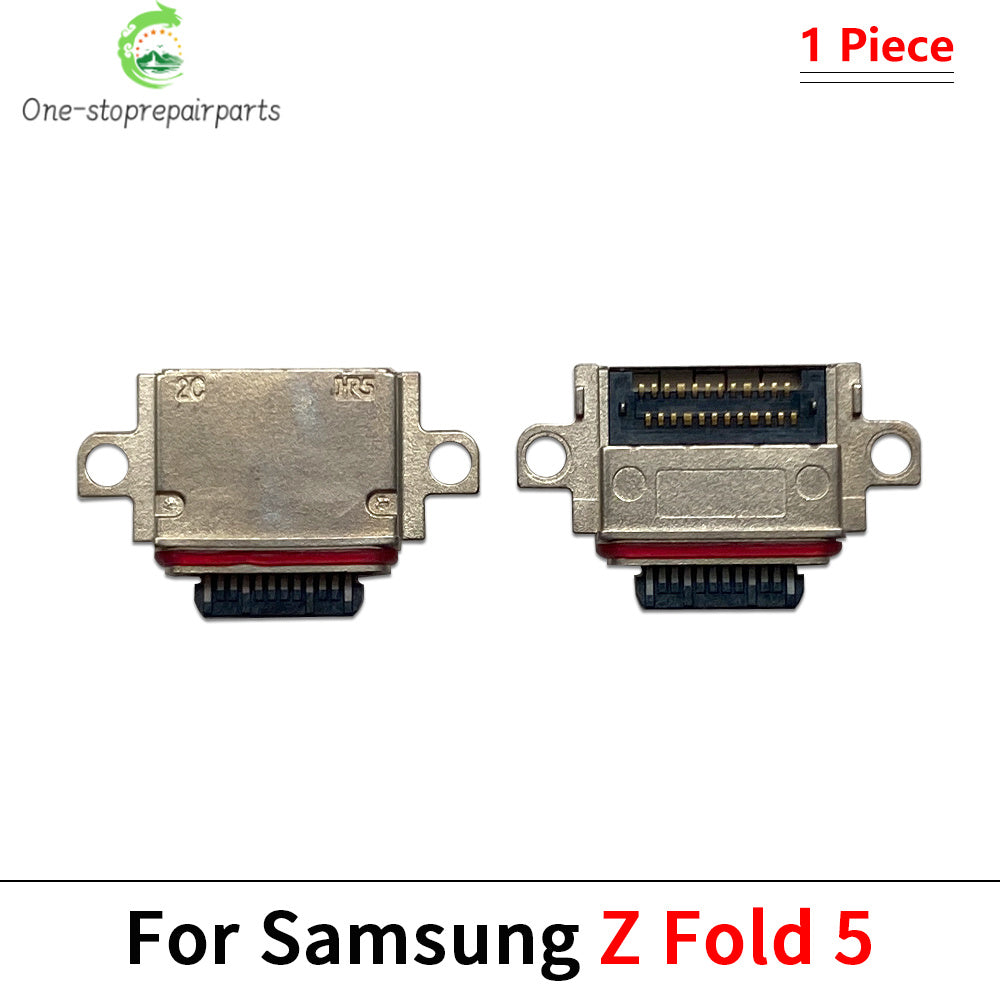10Pcs/Lot, Charger Micro USB Charging Port Dock Connector Socket For Samsung Z Flip 2 3 4 5 / Z Fold 2 3 4 5 Samsung phone repair parts