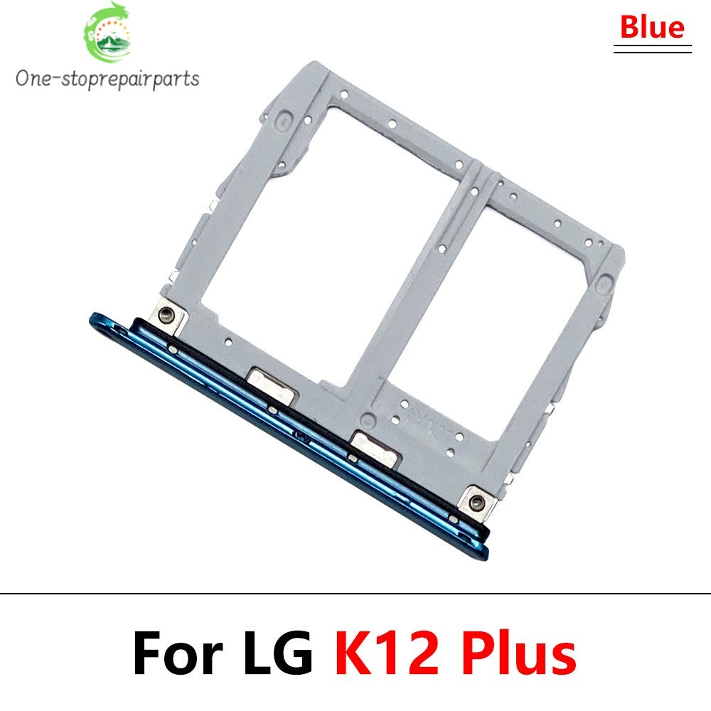 New SIM Card Tray Slot Holder Adapter Accessories For LG K22 K42 K52 K62 K41S K51 K61 K40s K12 Plus Replacement Parts LG phone repair parts
