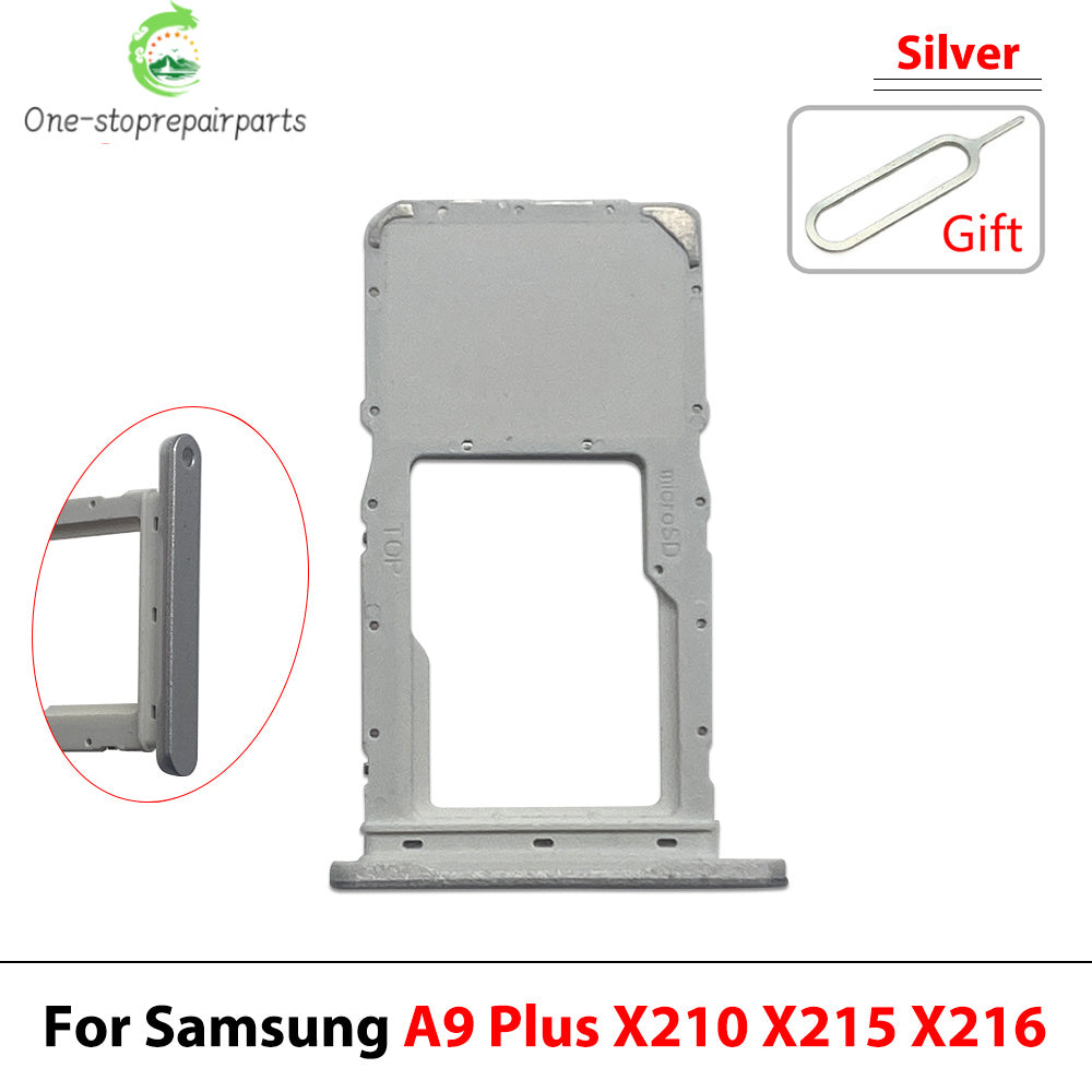 New For Samsung Tab A9+ A9 Plus 11" X210 X215 X216 SIM Card Tray Slot Micro SD Chip Holder Pocket Drawer Dual Single SIM Card Samsung phone repair parts
