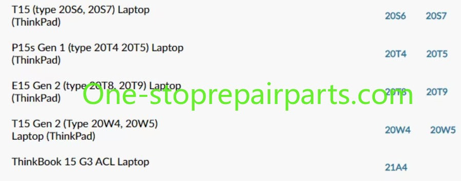 New Original for Lenovo Thinkpad T15 P15s Gen 1 T15 E15 Gen 2 FHD Non-Touch LCD Screen 5D10W46482 Lenovo laptop repair parts