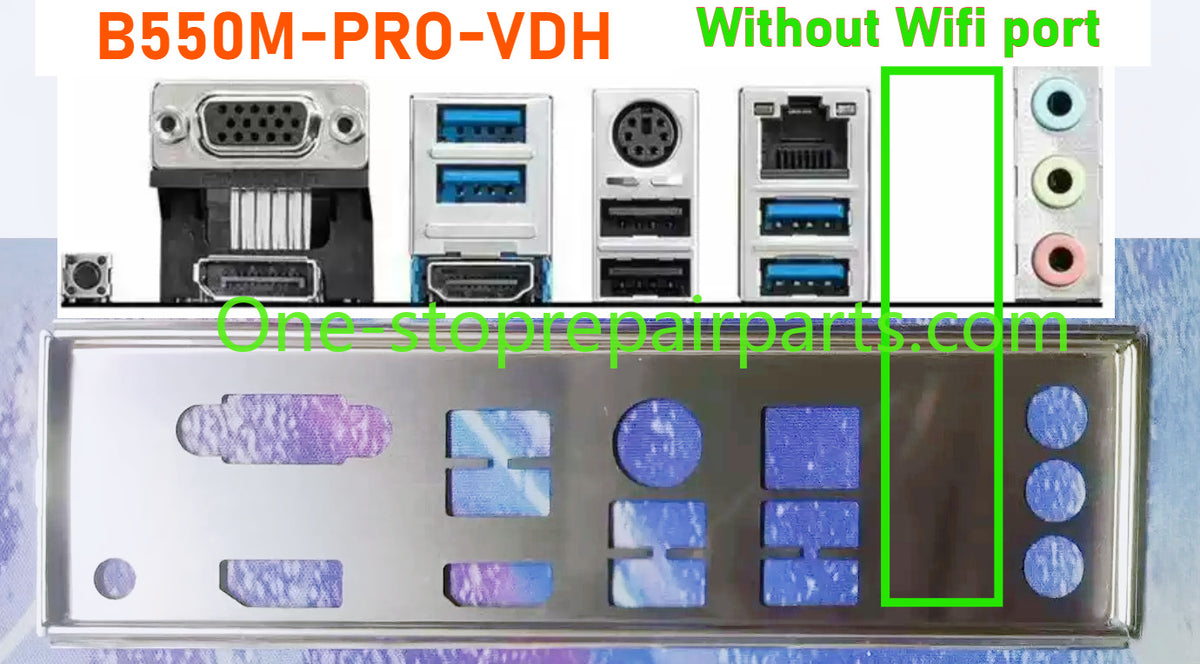 IO I/O Shield BackPlate Bracket For MSI B550M B550M-PRO-VDH-WIFI PRO-VDH WIFI B550M-PRO-VDH Motherboard Blank Baffle Bezel MSI Computer repair parts