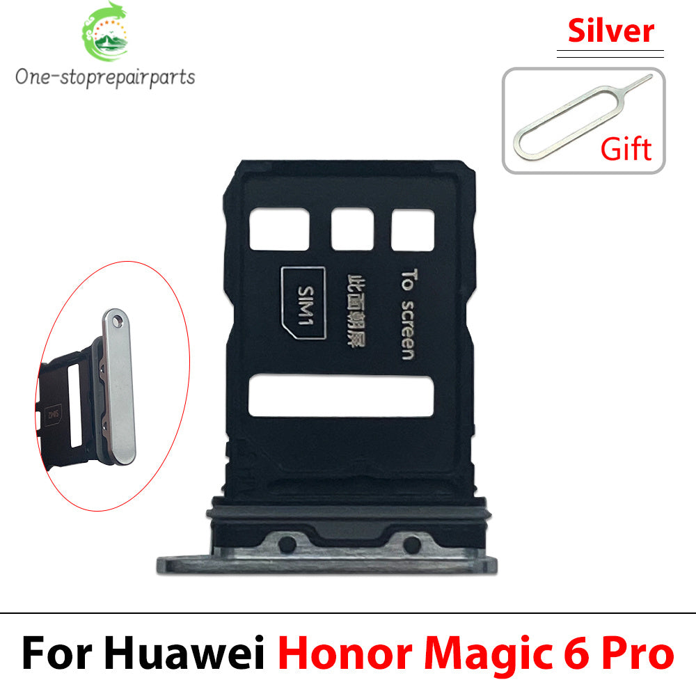 New Micro Nano SIM Card Holder Tray Slot Holder Adapter Socket For Huawei Honor Magic 4 5 6 Pro Lite 4G 5G Huawei phone repair parts