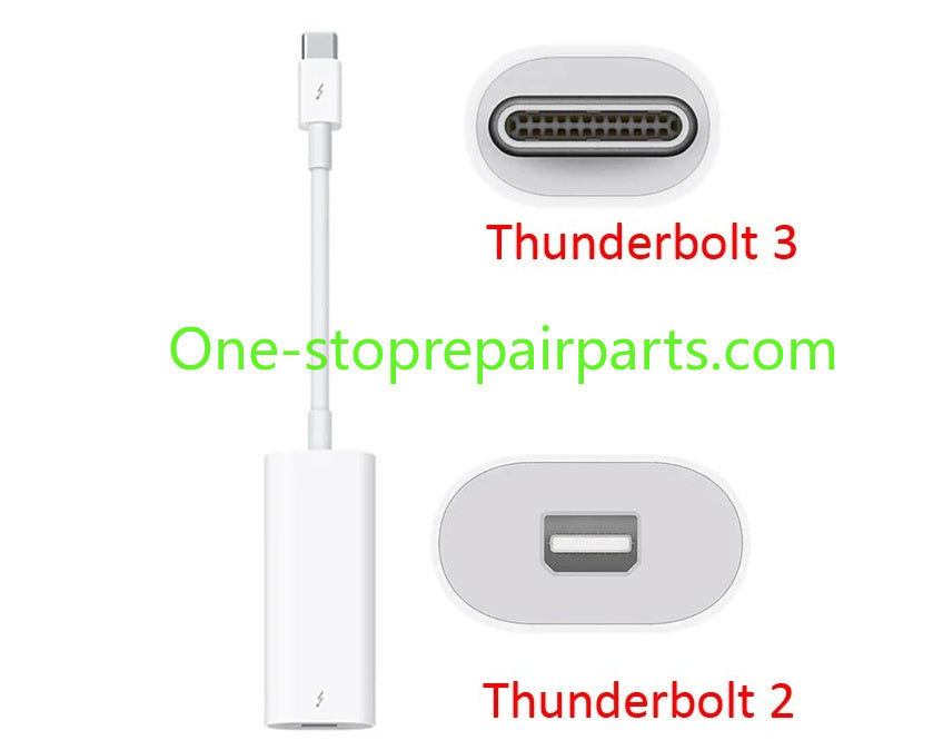 For Thunderbolt 3 USB-C to Thunderbolt 2 Adapter Converter Cable MMEL2 A1790 White Mac repair parts