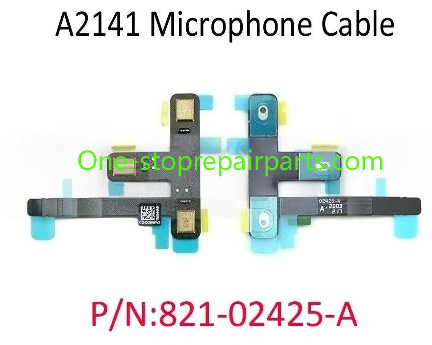 New for Macbook Pro Retina 16" A2141 Mic Microphone Flex Cable 821-02425-A EMC 3347 Late 2019 Year Macbook repair parts