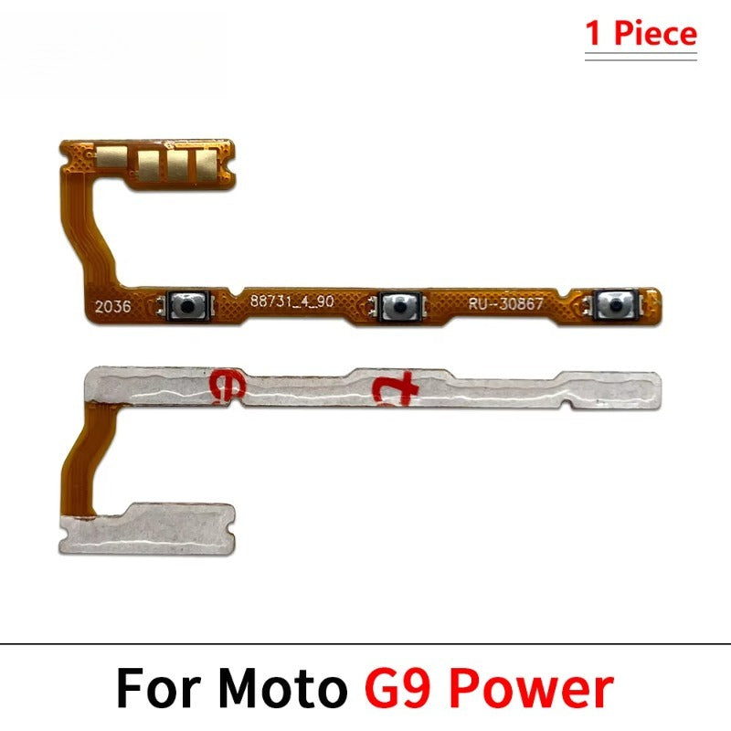 50Pcs, Volume Button Power Switch On Off Button Flex Cable For Motorola Moto G5 G6 G8 G7 G9 Plus Play Power Lite Motorola phone repair parts
