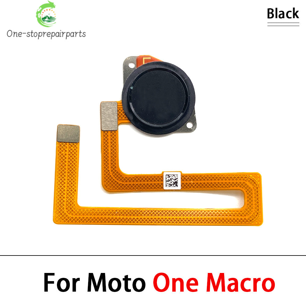 10Pcs, New For Motorola Moto One Vision Action Hyper Macro Fusion Plus Home Button FingerPrint Touch ID Sensor Flex Cable Motorola phone repair parts