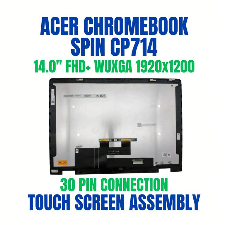 Acer Chromebook Spin CP714-2WN LCD Touch Screen Display Black 6M.K3YN7.001 Acer laptop repair parts