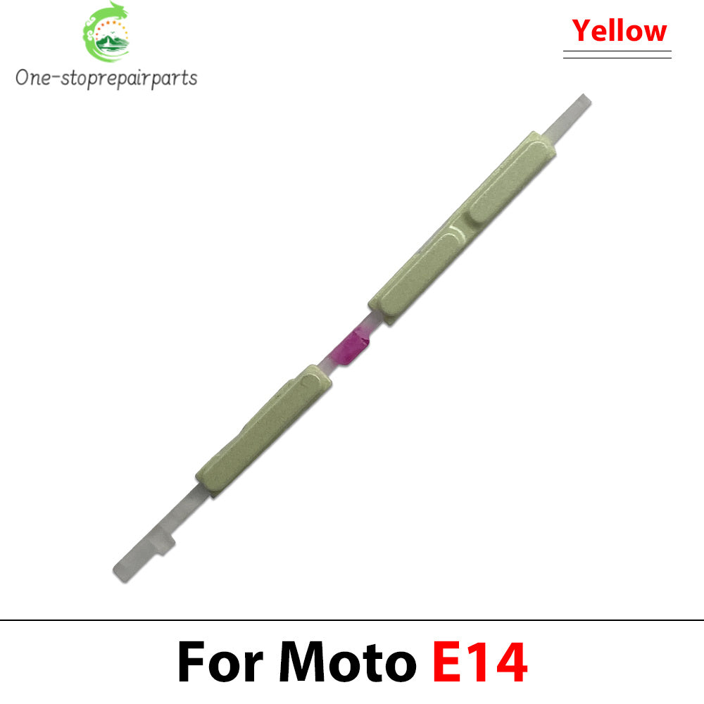 New For Motorola Moto E13 E14 E20 E30 E40 E22 E32 Side Power Key + Volume Button Replacement Parts Motorola phone repair parts