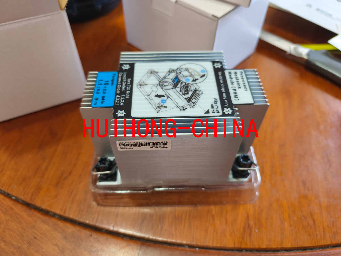 Servicer Lenovo Server SR650V3 WR5220G3 Server Heatsink, 03KE680