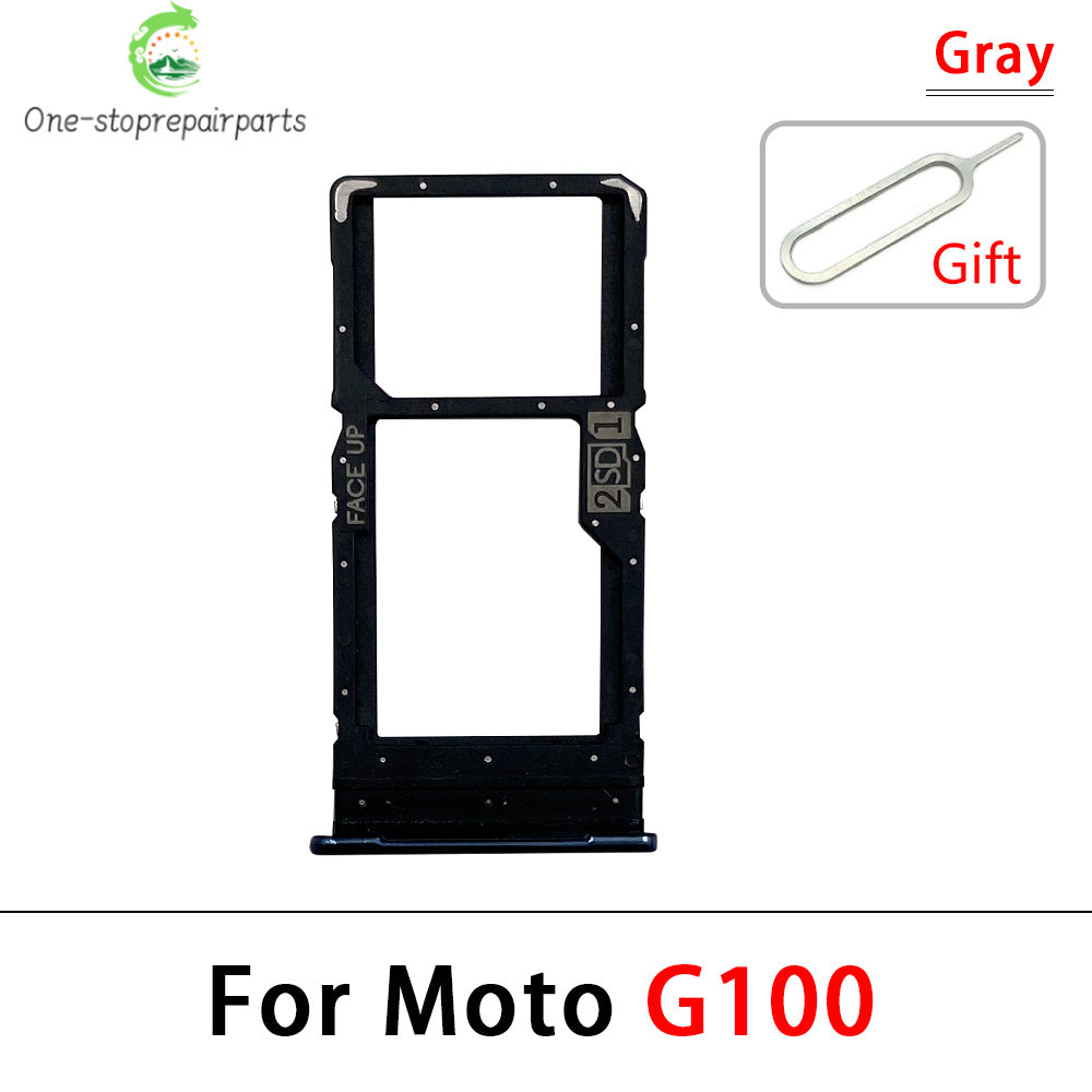 10Pcs/Lot, New For Motorola Moto G10 G20 G30 G50 G60 G60s G100 5G SIM Card Tray Slot Holder Adapter Accessories Motorola phone repair parts