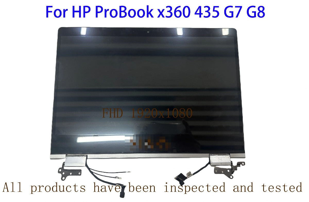 13.3 inch LCD Touch Screen For HP ProBook X360 435 G7 G8 G9 G10 Display Complete Assembly Replacement Upper Half 1920x1080 HP laptop repair parts