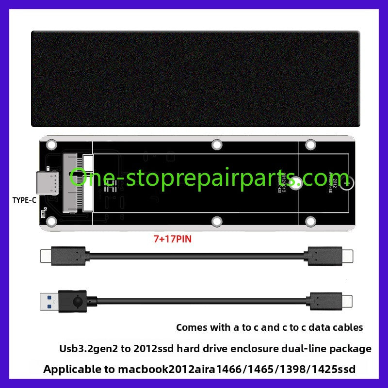 M2 SATA to Apple MACBOOK AIR 2012 SSD adapter card A1465 A1466 not support NVME M.2 NGFF SATA TO MACBOOK 2012 KEY-B SATA 2280 SSD A1360 A1370 A1398 SSD Macbook A1466 A1465 A1398 A1425 SSD hard disk enclosure REPAIR TOOLS