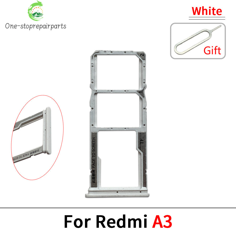 10Pcs/Lot, SIM Card Tray Slot Holder Adapter Accessories For Redmi A1 A2 A3 Plus Redmi phone repair parts