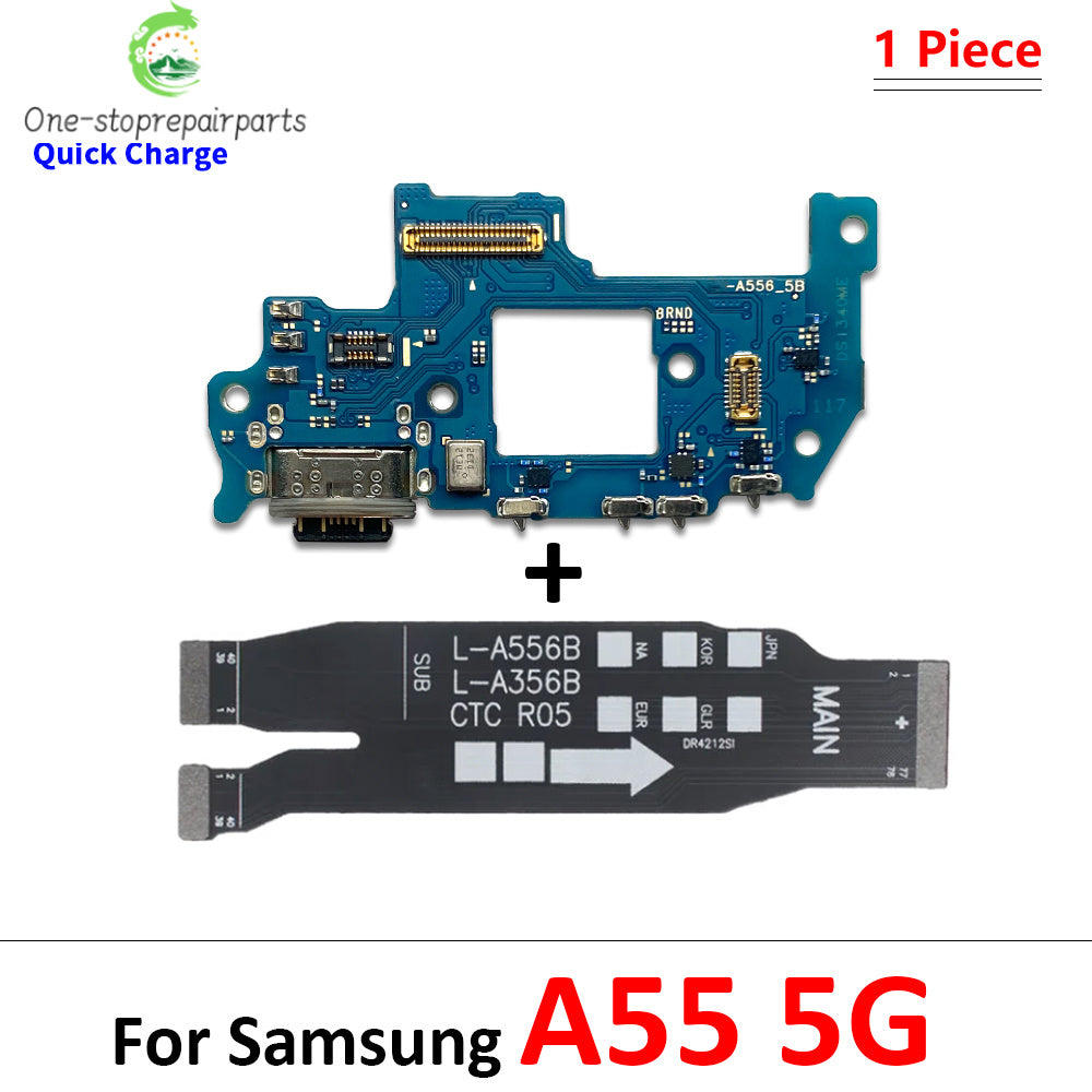 New For Samsung A15 A25 A35 A55 A16 A26 A56 A17 4G 5G USB Charging Port Board Connector Port Main Mainboard Flex Cable Samsung phone repair parts