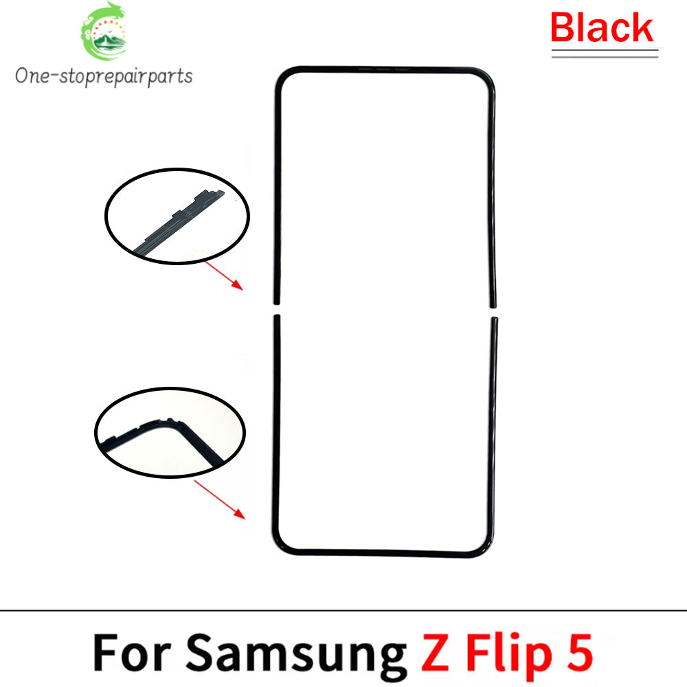 Front Screen Stand Middle Bezel Frame LCD Display Bracket Plastic Hoder For Samsung Z Flip 3 4 5 F731 F721 F711 Samsung phone repair parts