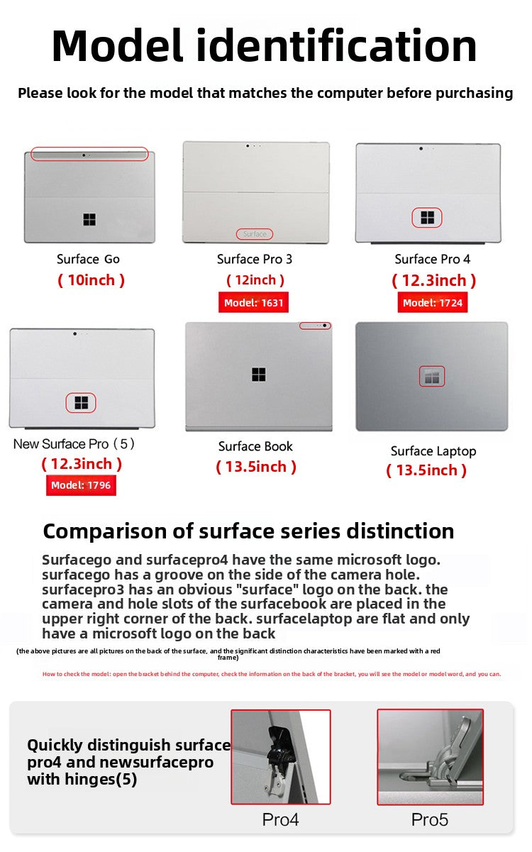 Microsoft surface pro3/4 /5/7 1724 1796 1824 go repair touch screen digitizer glass