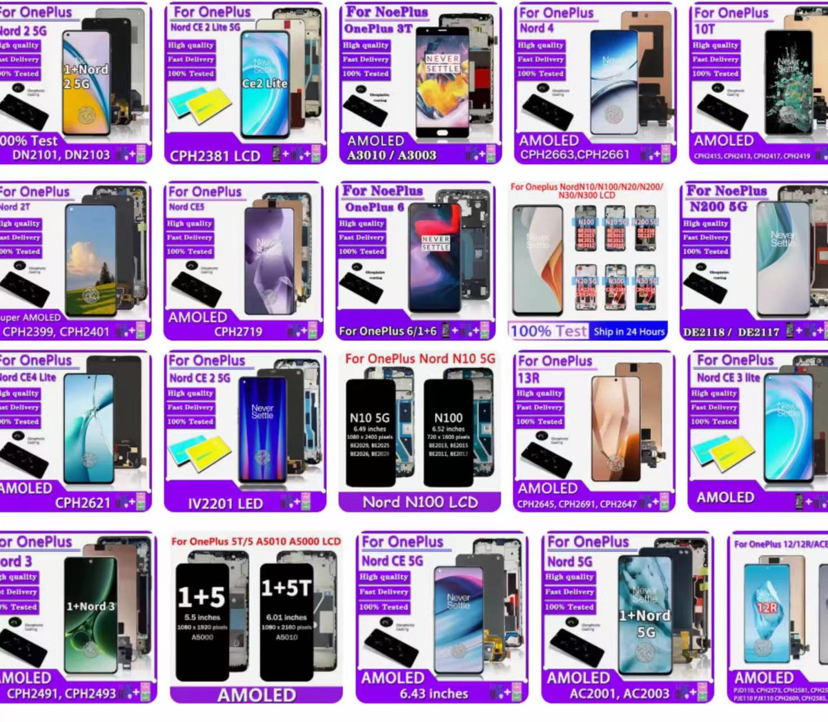 Oppo&OnePlus&Realme phone repair parts