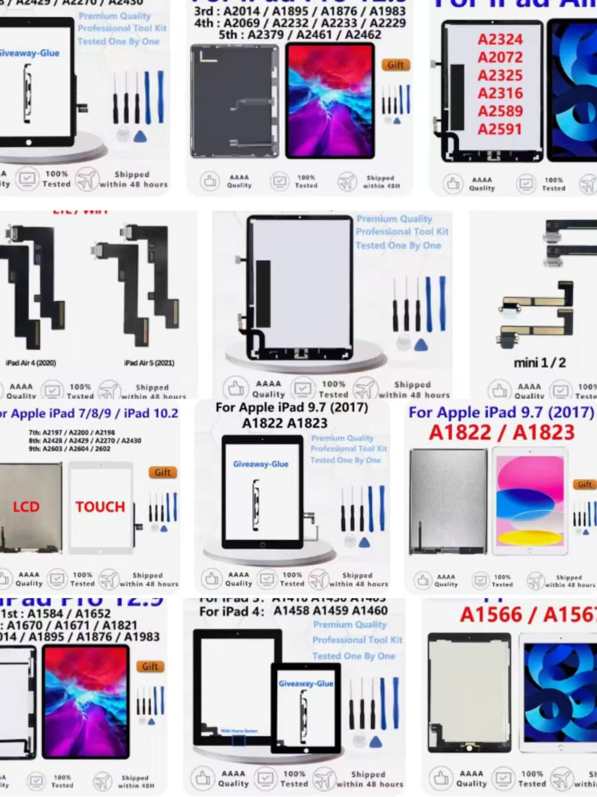 For iPad repair parts