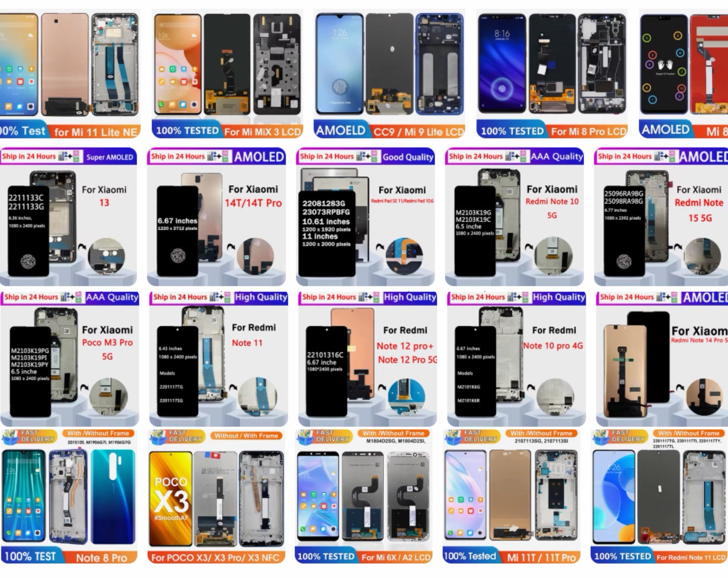 Xiaomi/Redmi phone repair parts