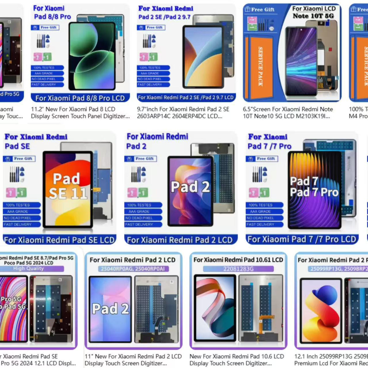 For Xiaomi Redmi Tablet repair parts