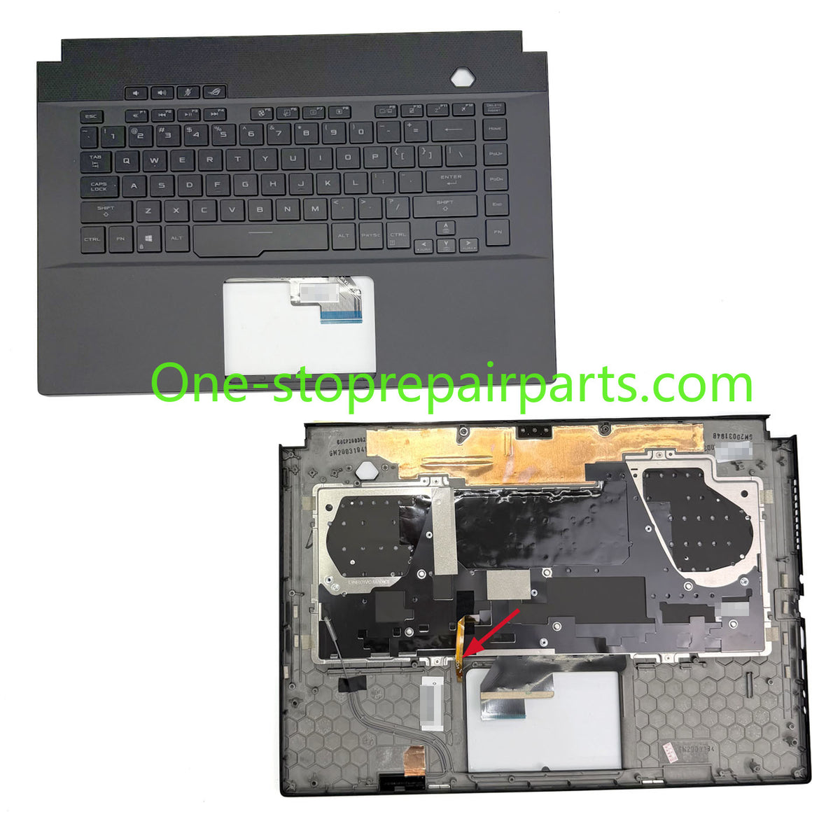 Upper case keyboard For Asus ROG Zephyrus G15 M15 S15 GU502LV GU502LW GU502GW GU502GV GU502GU GX502GV GX502GW GX502LXS topcase palmrest keyboard Assembly ASUS laptop repair parts