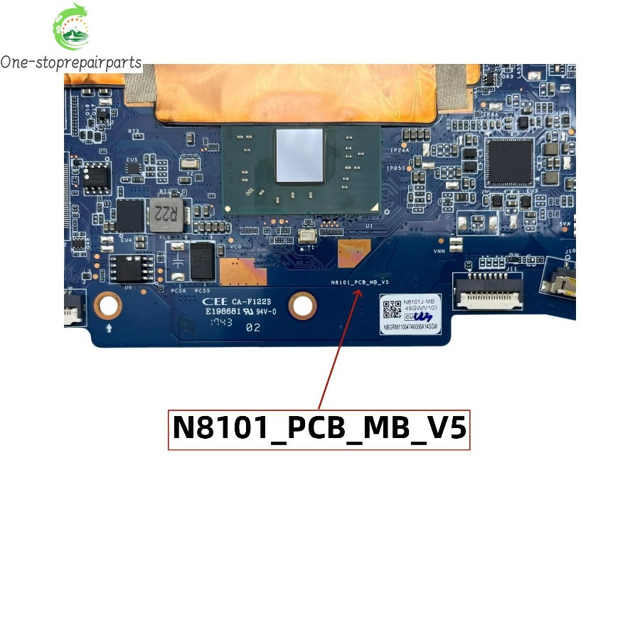 For Acer Spin 1 SP111-32N Laptop Motherboard N8101_PCB_MB_V5 With Intel N4200 CPU 4GB-RAM 128GB-eMMC NBGRM11004 NB.GRM11.004 Acer laptop repair parts