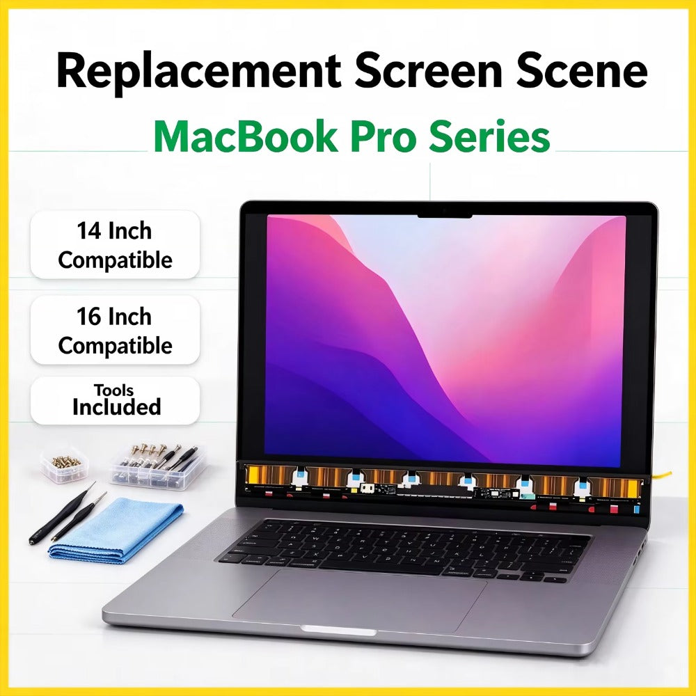 14.2”  16.2'' New LCD For MacBook Pro A2442 A2779 A2918 A2992 A3112 A3401 A3185 A2485 A2780 A2991 A3403 A3186 Only LCD Macbook laptop repair parts
