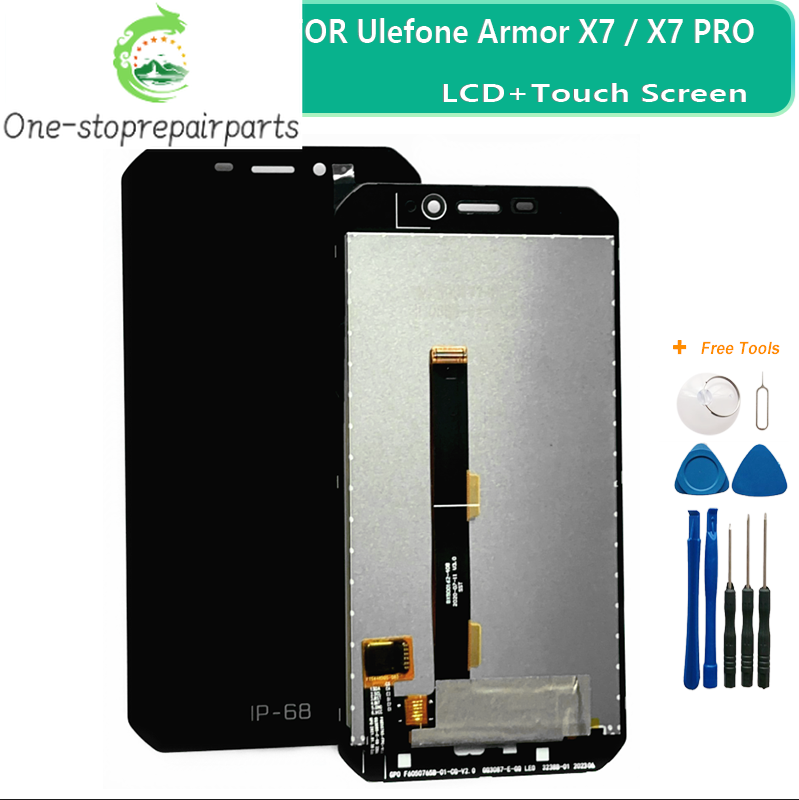 FOR Original Ulefone Armor X6 / X7 / X7 Pro LCD Display Touch Screen Digitizer Assembly Replacement ArmorX7 Pro Front Display Other Brand Phone repair parts