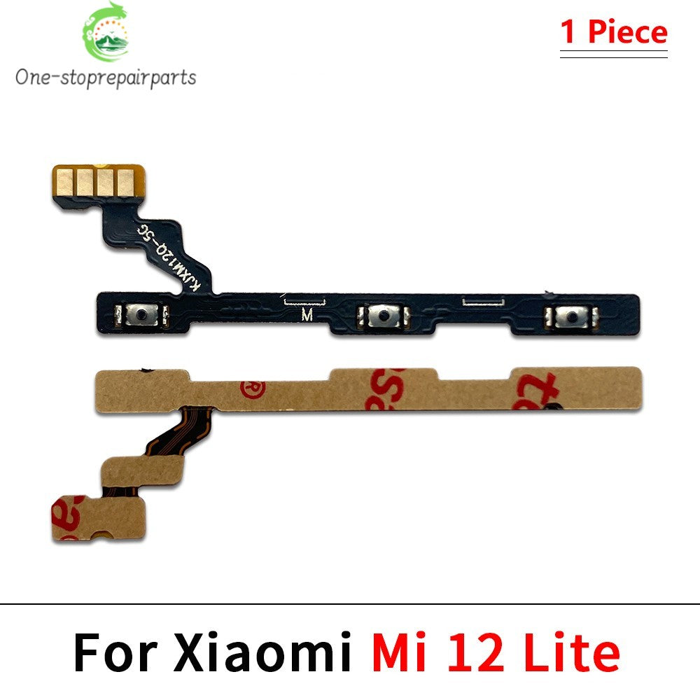 Power on off Volume Key Button Flex Cable For Xiaomi Mi 11 11T 12 12T 12s 13 14 Pro Lite 12s Ultra  Xiaomi  Xiao mi phone repair parts