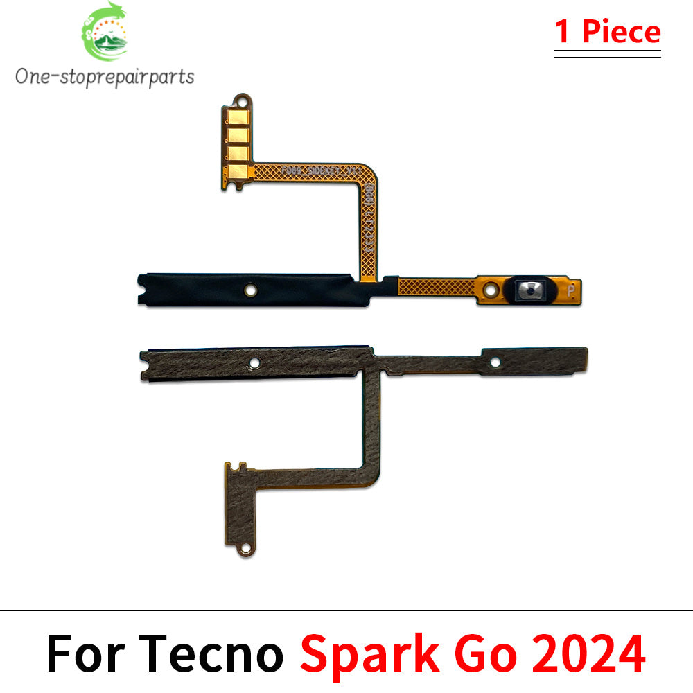 Power on off Volume Key Button Flex Cable For Infinix Tecno Spark 7 8 8C 10 10C 20 20C 30C Pro Go 2020 2022 2023 2024  infinix phone repair parts