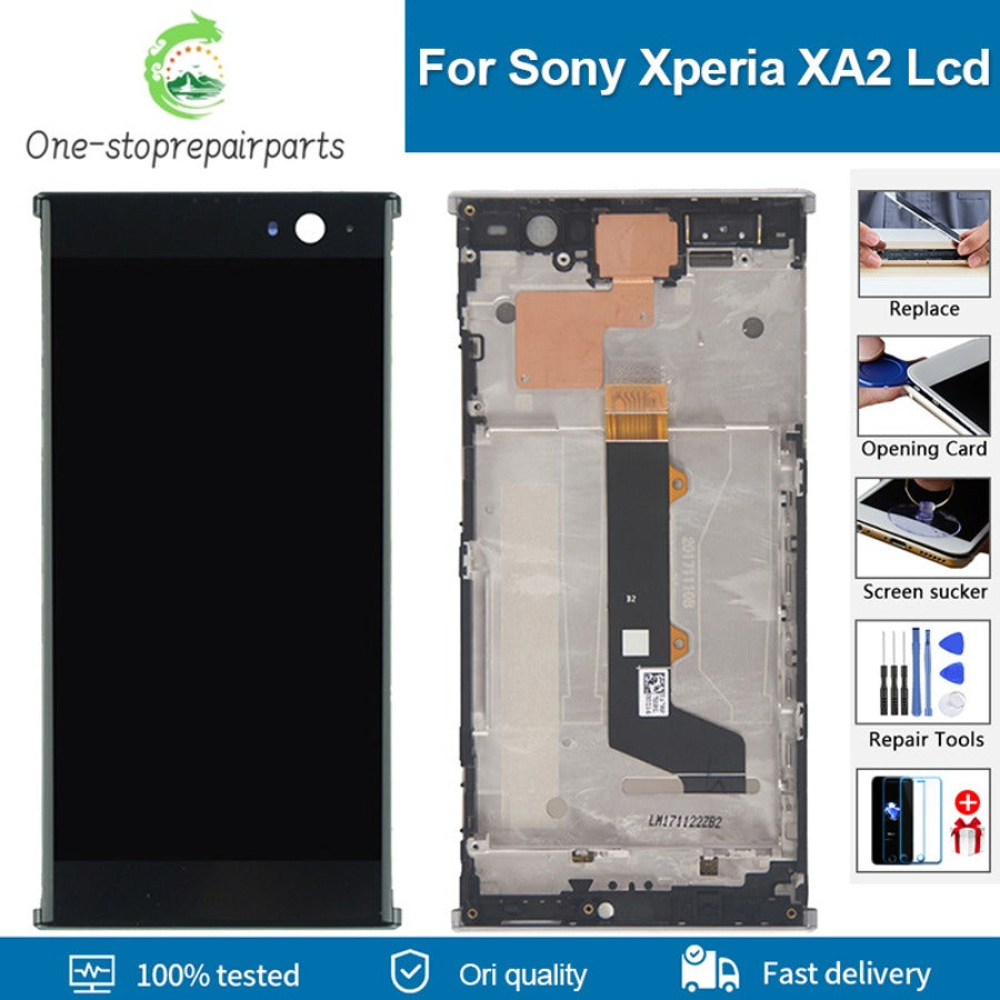 5.2" Original LCD Screen For SONY Xperia XA2 lcd  H3113 H3123 H3133 H4113 H4133 lcd display with Frame Digitizer Replacement Sony phone repair parts