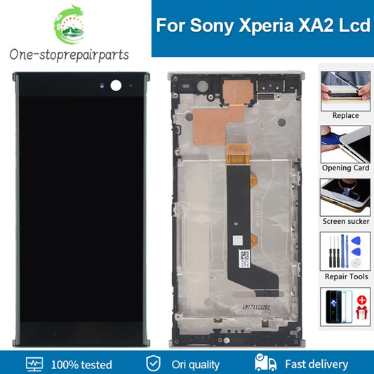 5.2" Original LCD Screen For SONY Xperia XA2 lcd  H3113 H3123 H3133 H4113 H4133 lcd display with Frame Digitizer Replacement Sony phone repair parts