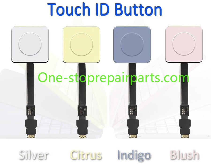 Laptop A3404 Power on/off Button Touch ID Fingerprint Board w/ Flex Cable for Macbook Neo 13" A18 Pro Silver Citrus Indigo Blush Macbook repair parts